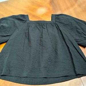 a new day Black Puff Sleeve Blouse